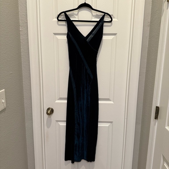 Free People Spliced Velvet Maxi Dress forest green - Picture 5 of 11